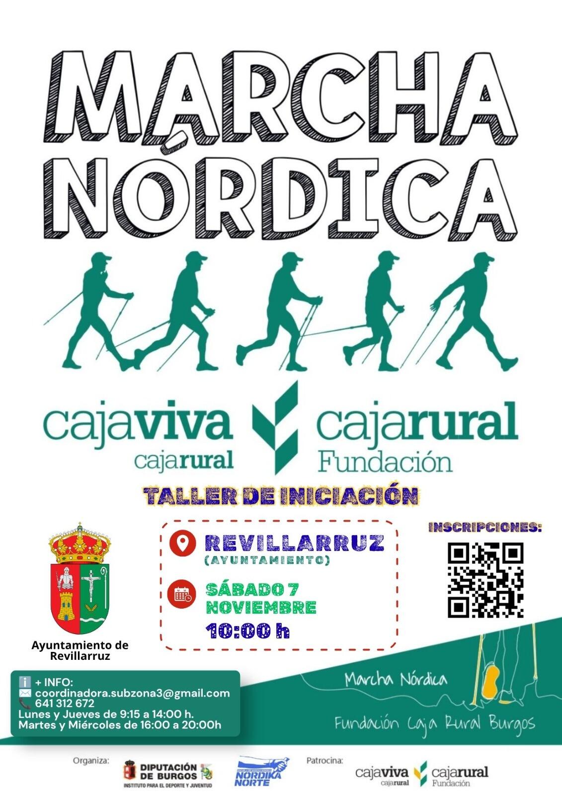 TALLER DE INICIACIÓN - MARCHA NÓRDICA. SÁBADO 7 DE NOVIEMBRE A LAS 10:00 HORAS.