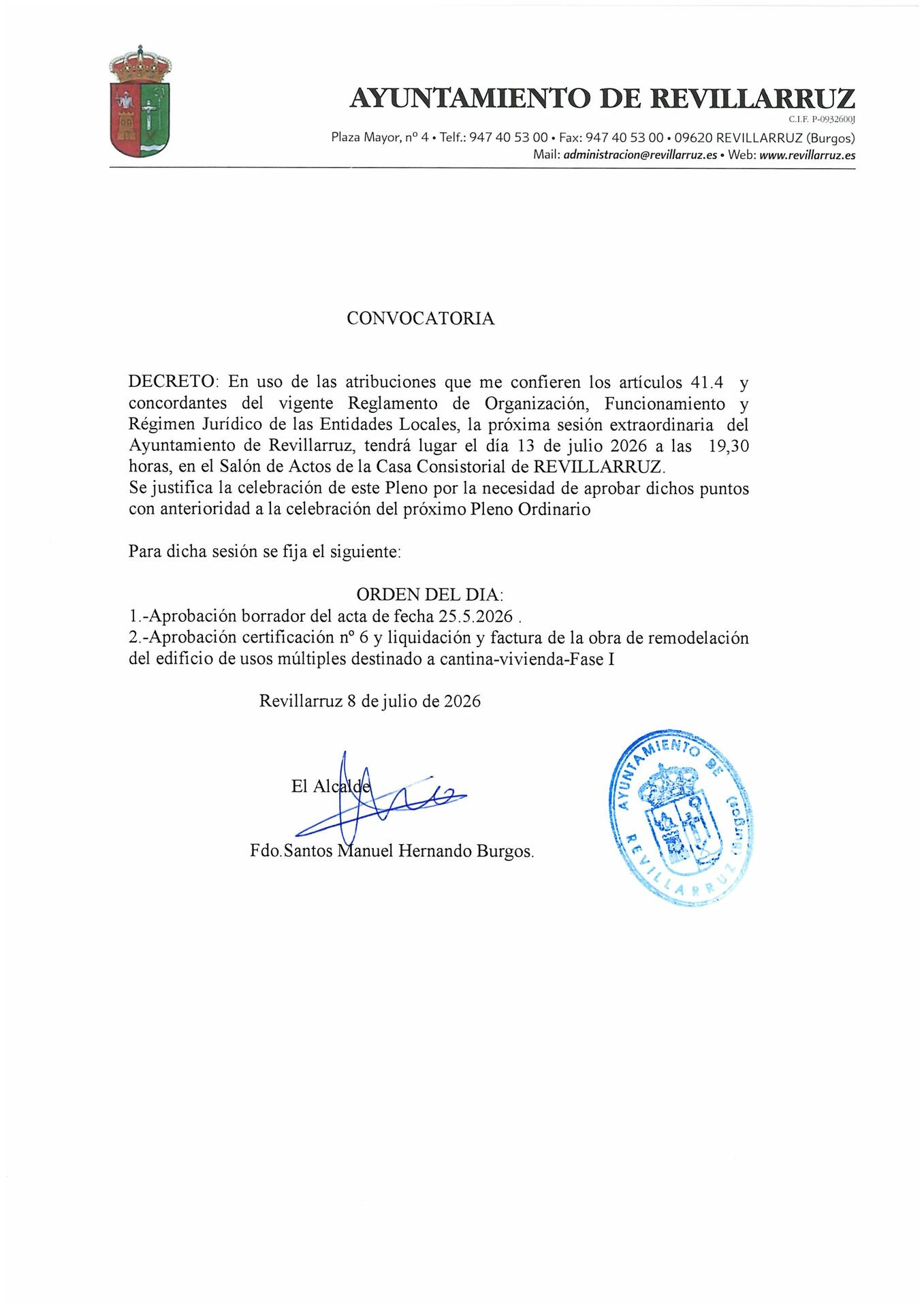 Pleno 13-07-2026